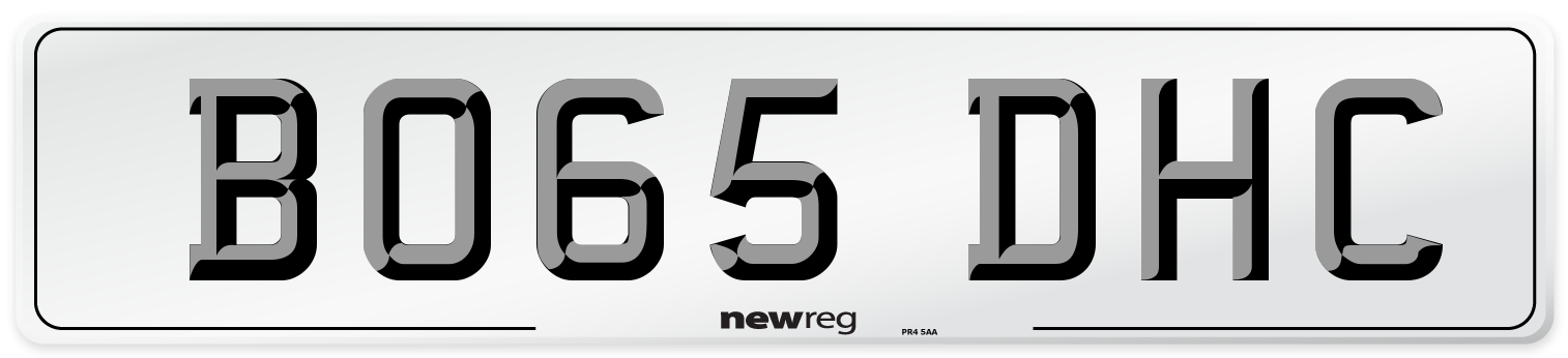 BO65 DHC Number Plate from New Reg